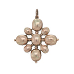 Georgian Aquamarine Maltese Cross Pendant-Charlotte Sayers Antique Jewellery