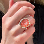 Georgian Armorial Crested Cornelian Intaglio Ring-Charlotte Sayers Antique Jewellery