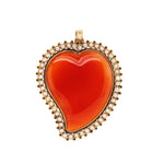 Georgian Carnelian and Pearl Heart Pendant-Charlotte Sayers Antique Jewellery