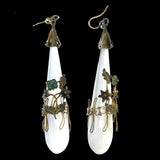 Georgian Chalcedony Earrings-Charlotte Sayers Antique Jewellery