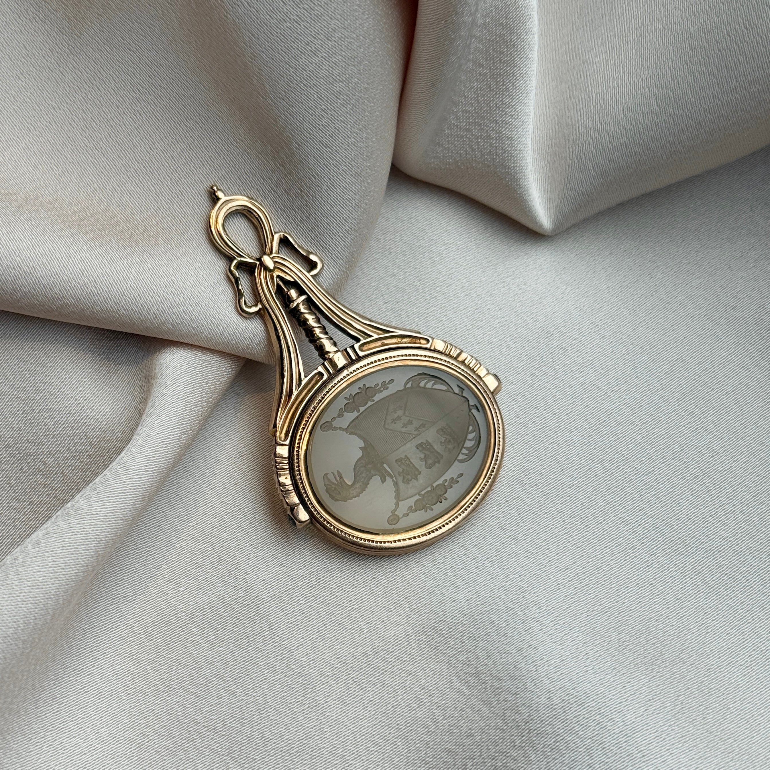 Georgian Chalcedony Swivel Seal-Charlotte Sayers Antique Jewellery
