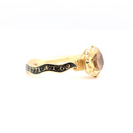 Georgian Citrine Mourning Ring-Charlotte Sayers Antique Jewellery