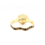 Georgian Citrine Mourning Ring-Charlotte Sayers Antique Jewellery