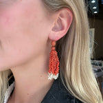 Georgian Coral Earrings-Charlotte Sayers Antique Jewellery