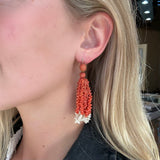 Georgian Coral Earrings-Charlotte Sayers Antique Jewellery