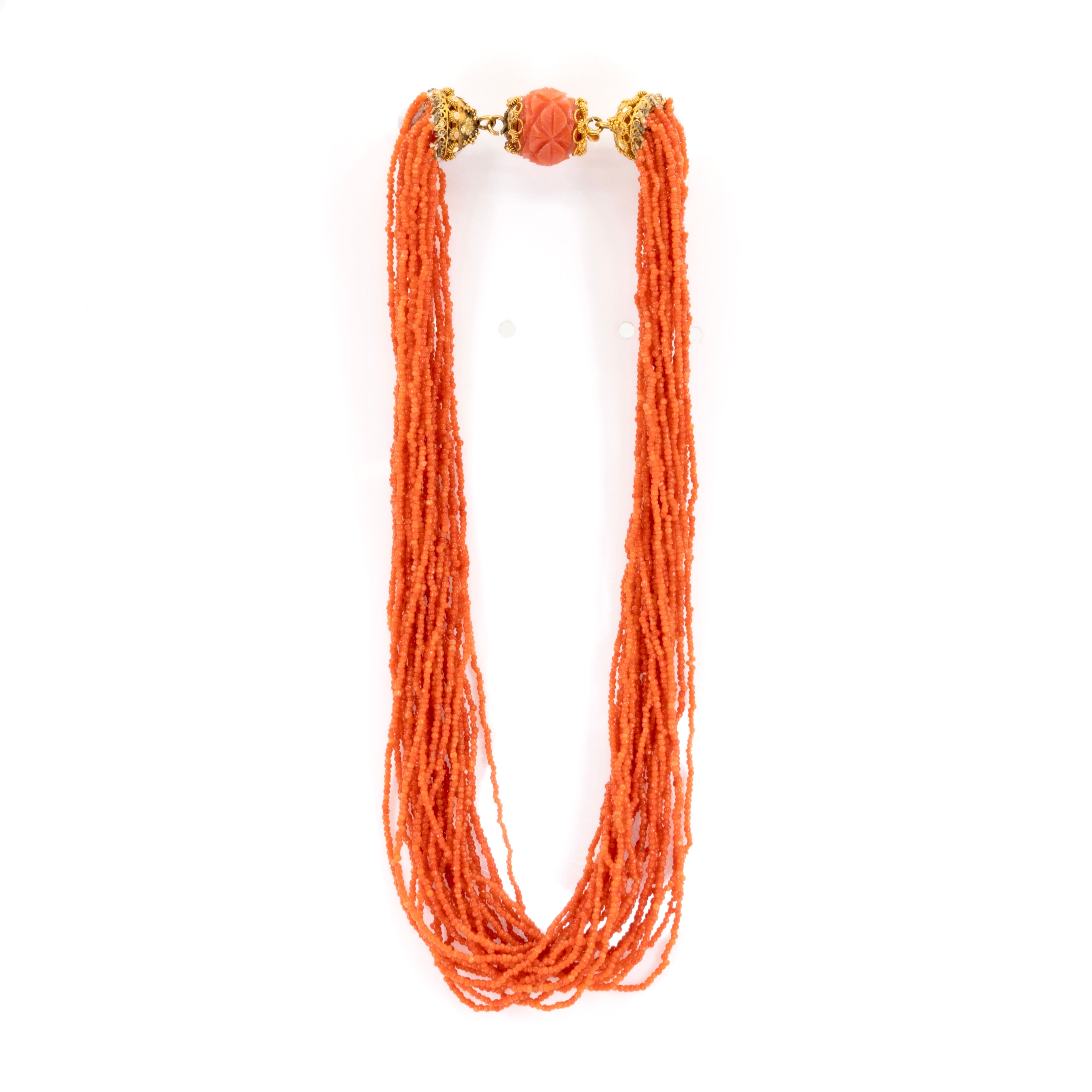 Georgian Coral Necklace-Charlotte Sayers Antique Jewellery