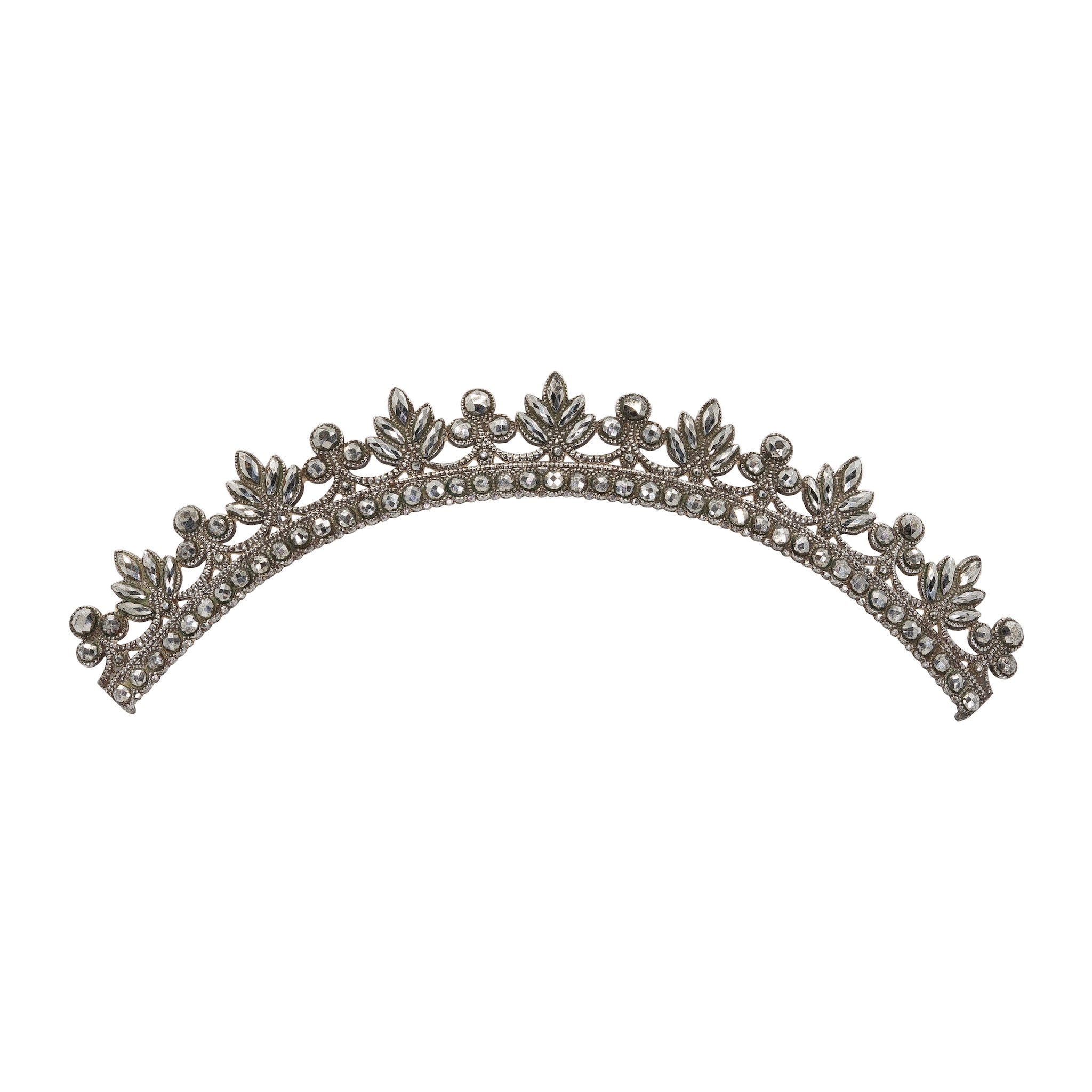 Georgian Cut Steel Tiara-Charlotte Sayers Antique Jewellery