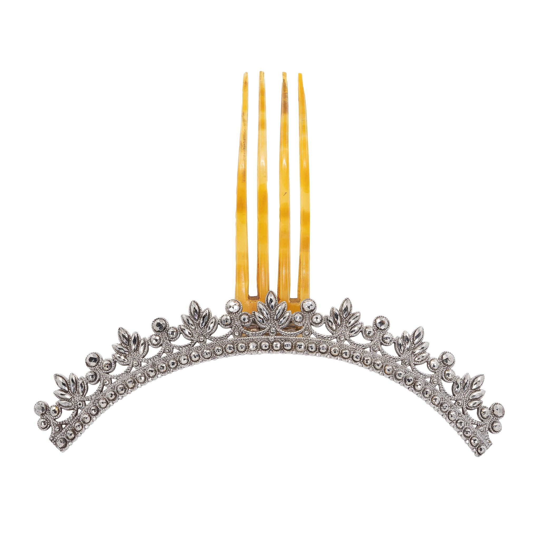 Georgian Cut Steel Tiara-Charlotte Sayers Antique Jewellery