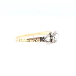 Georgian Diamond Basket Ring-Charlotte Sayers Antique Jewellery