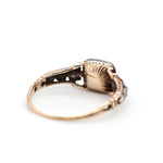 Georgian Diamond Basket Ring-Charlotte Sayers Antique Jewellery