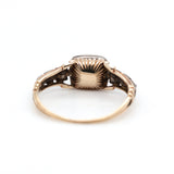 Georgian Diamond Basket Ring-Charlotte Sayers Antique Jewellery