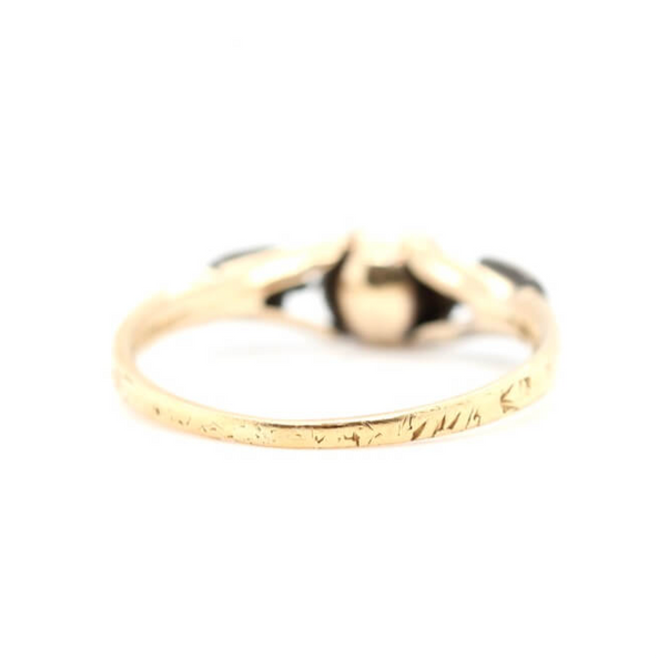 Georgian Diamond Basket Ring-Charlotte Sayers Antique Jewellery