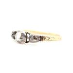 Georgian Diamond Basket Ring-Charlotte Sayers Antique Jewellery