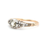 Georgian Diamond Basket Ring-Charlotte Sayers Antique Jewellery