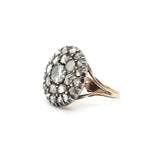 Georgian Diamond Button Ring-Charlotte Sayers Antique Jewellery