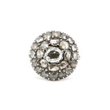 Georgian Diamond Button Ring-Charlotte Sayers Antique Jewellery