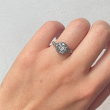 Georgian Diamond Cluster Ring-Charlotte Sayers Antique Jewellery