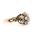 Georgian Diamond Cluster Ring-Charlotte Sayers Antique Jewellery