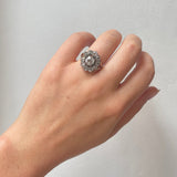 Georgian Diamond Cluster Ring-Charlotte Sayers Antique Jewellery