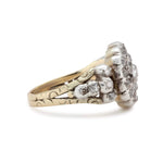 Georgian Diamond Cluster Ring-Charlotte Sayers Antique Jewellery