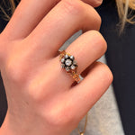 Georgian Diamond Cluster Ring-Charlotte Sayers Antique Jewellery