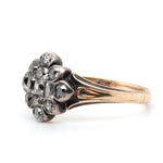 Georgian Diamond Cluster Ring-Charlotte Sayers Antique Jewellery