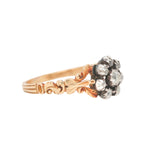Georgian Diamond Cluster Ring-Charlotte Sayers Antique Jewellery