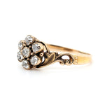 Georgian Diamond Cluster Ring-Charlotte Sayers Antique Jewellery