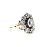 Georgian Diamond Cluster Ring-Charlotte Sayers Antique Jewellery