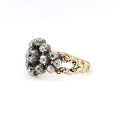 Georgian Diamond Cluster Ring-Charlotte Sayers Antique Jewellery