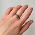 Georgian Diamond Cluster Ring-Charlotte Sayers Antique Jewellery