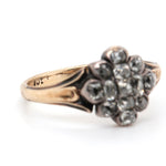 Georgian Diamond Cluster Ring-Charlotte Sayers Antique Jewellery