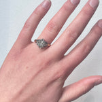 Georgian Diamond Cluster Ring-Charlotte Sayers Antique Jewellery