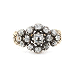 Georgian Diamond Cluster Ring-Charlotte Sayers Antique Jewellery