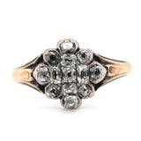 Georgian Diamond Cluster Ring-Charlotte Sayers Antique Jewellery