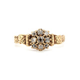 Georgian Diamond Cluster Ring-Charlotte Sayers Antique Jewellery