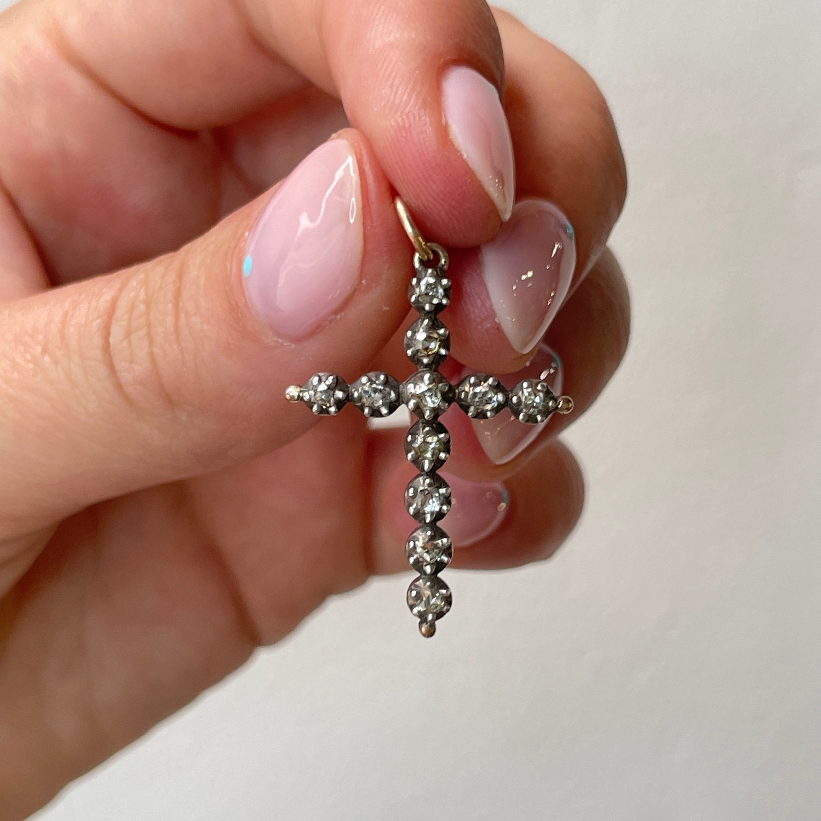 Georgian Diamond Cross-Charlotte Sayers Antique Jewellery