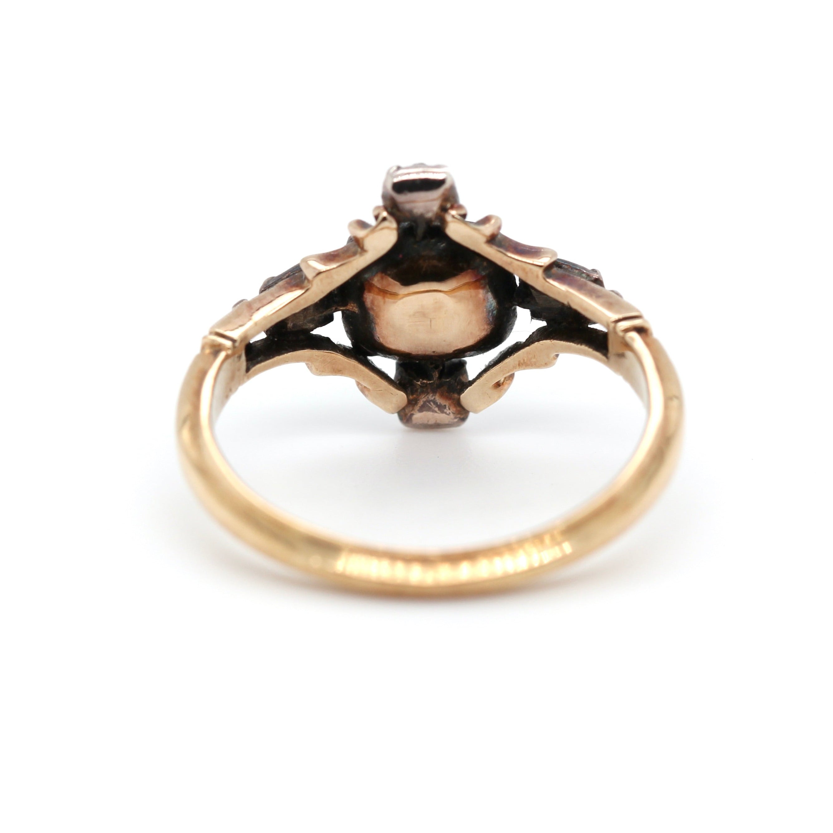 Georgian Diamond Cruciform Ring-Charlotte Sayers Antique Jewellery