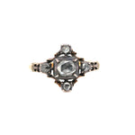 Georgian Diamond Cruciform Ring-Charlotte Sayers Antique Jewellery