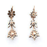 Georgian Diamond Drop Earrings-Charlotte Sayers Antique Jewellery