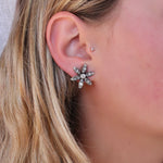 Georgian Diamond Earrings-Charlotte Sayers Antique Jewellery