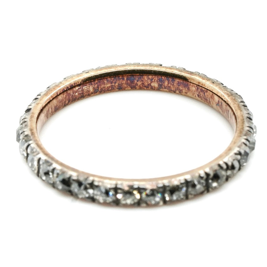 Georgian Diamond Eternity Ring-Charlotte Sayers Antique Jewellery