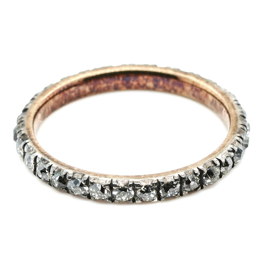 Georgian Diamond Eternity Ring-Charlotte Sayers Antique Jewellery