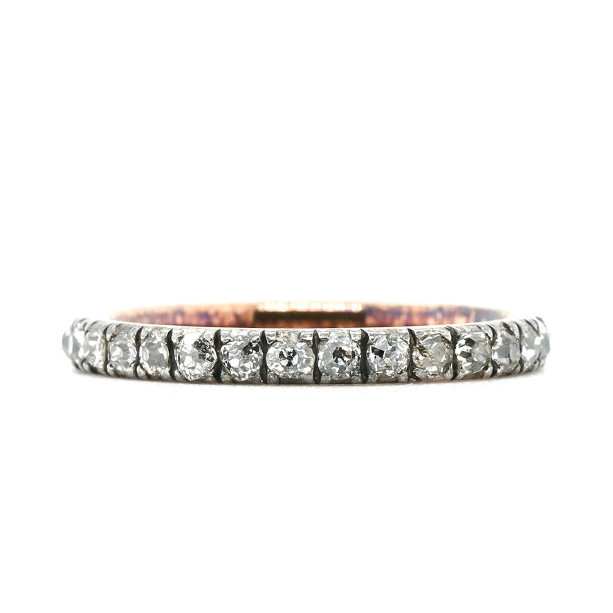 Georgian Diamond Eternity Ring-Charlotte Sayers Antique Jewellery