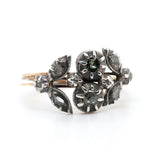 Georgian Diamond Gimmel Ring-Charlotte Sayers Antique Jewellery