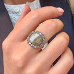 Georgian Diamond Hair Ring-Charlotte Sayers Antique Jewellery
