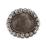 Georgian Diamond Hair Ring-Charlotte Sayers Antique Jewellery