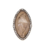 Georgian Diamond Hair Ring-Charlotte Sayers Antique Jewellery
