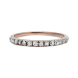 Georgian Diamond Half Eternity Ring-Charlotte Sayers Antique Jewellery