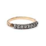 Georgian Diamond Half Hoop Ring (Larger Ring)-Charlotte Sayers Antique Jewellery